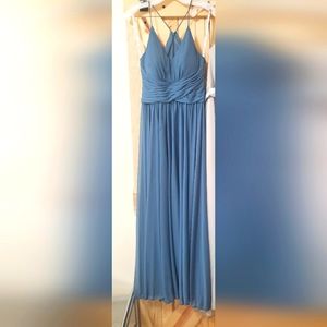 David' s Bridal Dress Steele Blue style F20052